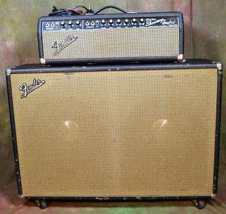 1967 Fender Dual Showman Amp Blackface Amplifier 2 15 JBL D130F Lap 