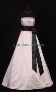 Black Double Faced Satin Ribbon Sash Bridal Wedding Bridesmaid Brand 