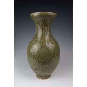  One Yaozhou Ware Porcelain Vase, Chinese Antique Porcelain 