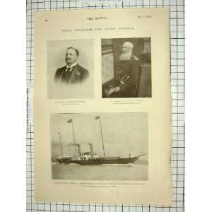   1901 KING PORTUGAL BELGIUM SHIP ALBERTA QUEEN VICTORIA: Home & Kitchen