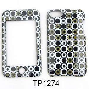   APPLE IPOD ITOUCH 2 CASE COVER BLACK GREEN POLKA DOTS Cell Phones