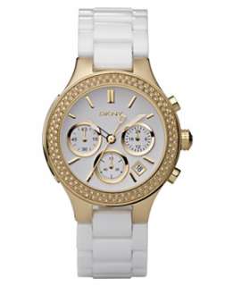 DKNY Watch, Womens White Ceramic Bracelet NY4986   DKNY Brands Women 