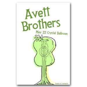  Avett Brothers Poster   Sy Concert Flyer