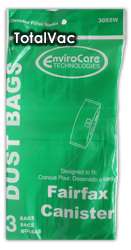 Fairfax Vacuum Cleaner Bags   3 Generic Bags  