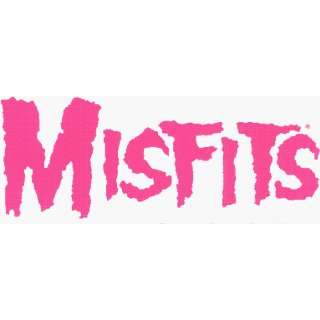   Misfits   Pink Logo on Clear Background   Sticker / Decal Automotive