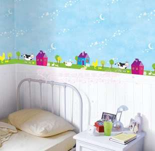 Farm Animals Nursery/Kids Bedroom Wall Stickers  