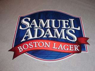   LAGER METAL BEER SIGN CLASSIC BOSTON BEER COMPANY SIGN LARGE  