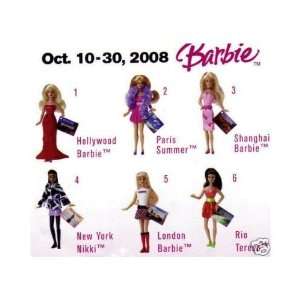 2008 McDonalds Happy Meal Toy Mattel Barbie Around The World #4 New 