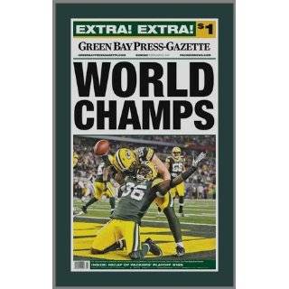  Green Bay Packers Super Bowl Newspaper Collage Poster 