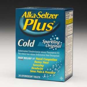  Bayer Consumer Care Division Alka seltzer Plus Cold Health 