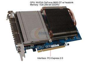    GIGABYTE GV NX96T1GHP GeForce 9600 GT 1GB 256 bit GDDR3 