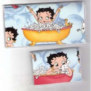   Debit Set Made with Betty Boop Bubble Bath Fabric 