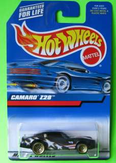 Hot Wheels Camaro Z28 Collector #124 Mint on 1999 Card Stars Stripes 
