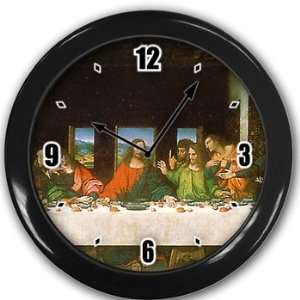  Davinci Last Supper Wall Clock Black Great Unique Gift 