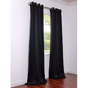    Grommet Jet Black Blackout Curtains & Drapes