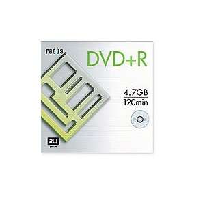  Radius Blank 10 Pk Dvd+r with Jewel Case Electronics
