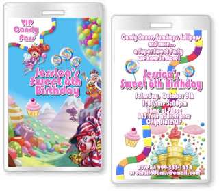 Candy Land Birthday Party Invitations and Favors  