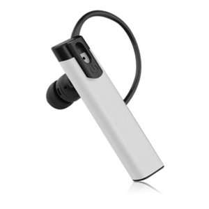  Slim Silver Anodized Aluminum Bluetooth Headset with Noise 