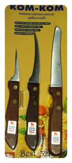 Thai Carving Knives Set Kom Kom Knife #3 Top Quality  