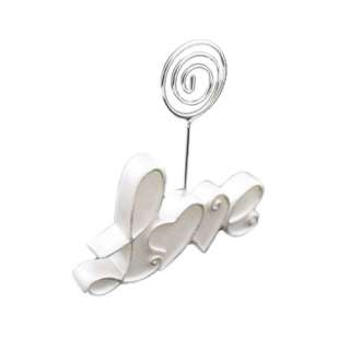 10 x Love Wedding Table Number Card Holder Stand Chrome  
