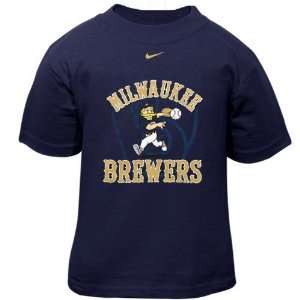  Nike Milwaukee Brewers Toddler Navy Blue Mascot T shirt 
