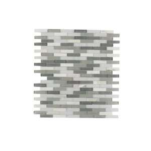   Mont Blanc Mini Brick Glass & Stone Mosaic Tile