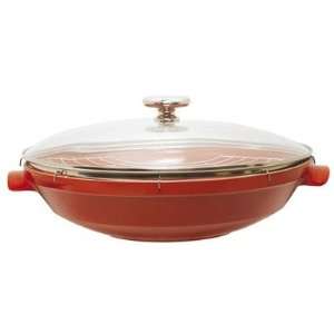 Flame Top Wok Set in Red 