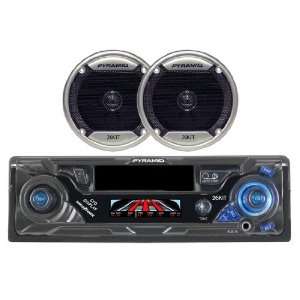  Car Stereo Cassette Tape Player w/pair of 4 inch Speakers Car