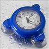 Bathroom Shower Kitchen Clock water proof watch BLUE  