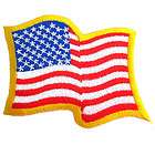 wavy american flag  