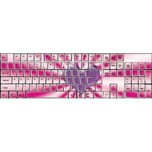  Designer Computer Keyboard Stickers Purple Heart Arts 