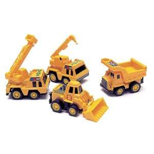  Construction Vehicles, Miniature (Set of 4) Toys & Games