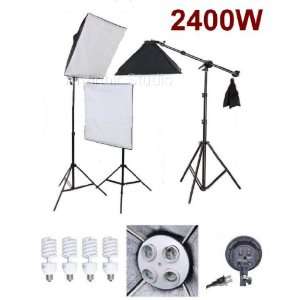  Softbox Lighting Kit with Continuous Light, Socket and Light Stand