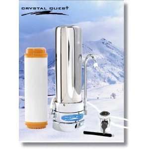   Quest Single Stainless Steel 6 Stage Fluoride Countertop Water Filter