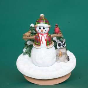  Country Snowman Candle Topper by Annalee