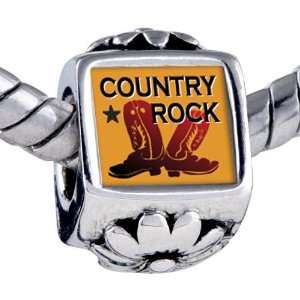  Pandora Style Bead gold Music Theme Country Rock Photo 