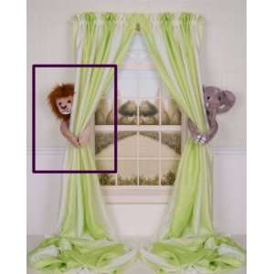   Safari Plush Brown Lion Curtain Tieback, Car Seat, Stroller, Crib Toy