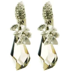  Swarovski Crystal White Drop Earrings Jewelry