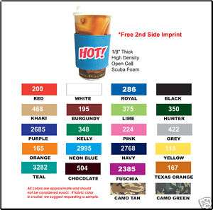 250 IMPRINTED COFFEE SLEEVES Koozie Drink Promo   MORE PRODUCTS IN OUR 