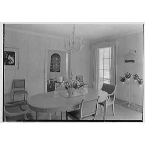   at 990 Adam Rd., Palm Beach, Florida. Dining room 1940