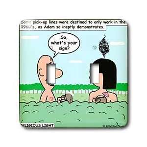 Rich Diesslins Funny Religious Light Cartoons   Adam and Eve   Pick up 