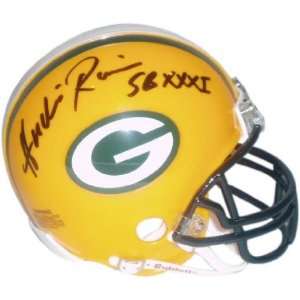 Andre Rison Green Bay Packers Autographed Mini Helmet with SB XXI 