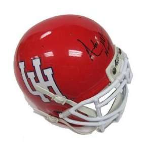 Andre Ware Autographed/Signed Mini Helmet: Sports 