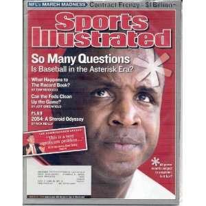 BARRY BONDS SPORTS ILLUSTRATED MARCH 2004!