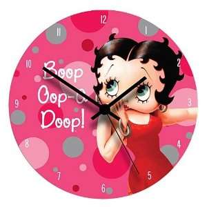  Vandor 10789 Betty Boop Cordless Wood Wall Clock 