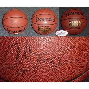 Signed Charles Barkley Basketball   JSA COA Suns   Autographed 