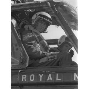  Hrh Prince Charles the Prince of Wales Helicopter Training 