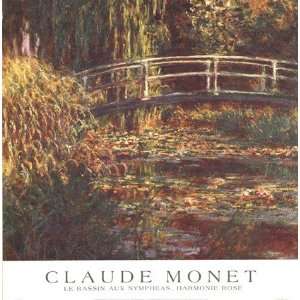   aux Nympheas Harmonie Rose by Claude Monet 25x26