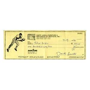  Dante Lavelli Autographed Check: Sports & Outdoors