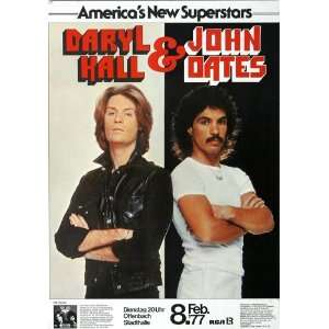 Daryl Hall & John Oates   Rich Girl 1977   CONCERT   POSTER from 